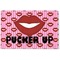 Lips (Pucker Up)  Basket Weave Floor Mat