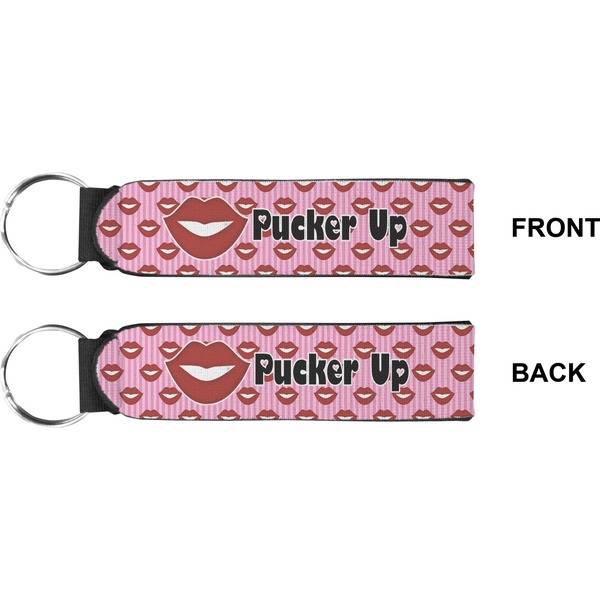 Lips (Pucker Up)  Wristlet (Front + Back)