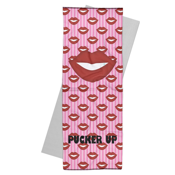 Custom Lips (Pucker Up) Yoga Mat Towel