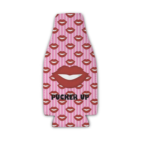 Custom Lips (Pucker Up) Zipper Bottle Cooler