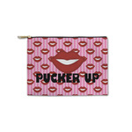 Lips (Pucker Up) Zipper Pouch - Small - 8.5"x6"
