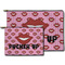 Lips (Pucker Up) Zippered Pouches - Size Comparison