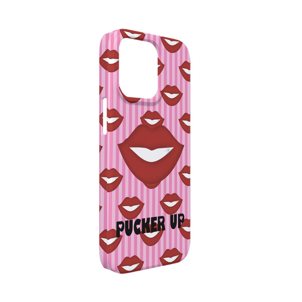 Custom Lips (Pucker Up) iPhone Case - Plastic - iPhone 13 Mini