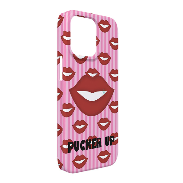 Custom Lips (Pucker Up) iPhone Case - Plastic - iPhone 13 Pro Max