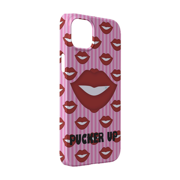 Custom Lips (Pucker Up) iPhone Case - Plastic - iPhone 14
