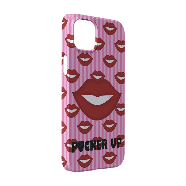 Custom Lips (Pucker Up) iPhone Case - Plastic - iPhone 14 Pro