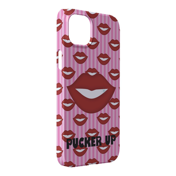 Custom Lips (Pucker Up) iPhone Case - Plastic - iPhone 14 Pro Max