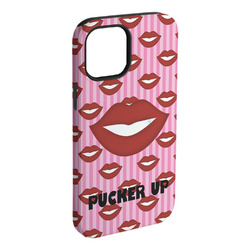 Lips (Pucker Up) iPhone Case - Rubber Lined - iPhone 15 Plus