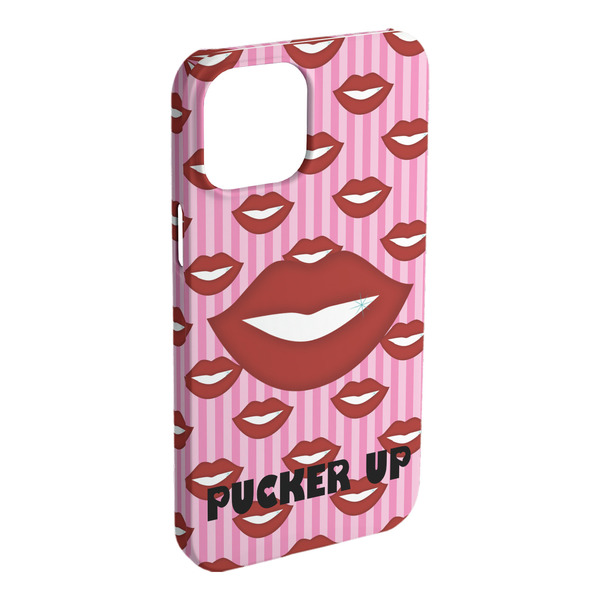 Custom Lips (Pucker Up) iPhone Case - Plastic