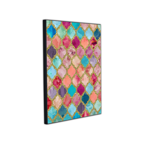 Glitter Moroccan Watercolor 11x14 Wood Print - Angle View