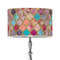 Glitter Moroccan Watercolor 12" Drum Lamp Shade - Poly-film