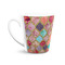 Glitter Moroccan Watercolor 12 Oz Latte Mug - Front