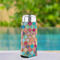 Glitter Moroccan Watercolor Can Cooler - Tall 12oz - In Context