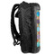 Glitter Moroccan Watercolor 13" Hard Shell Backpacks - Side View