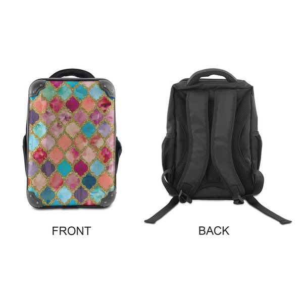 Glitter Moroccan Watercolor 15" Backpack - APPROVAL