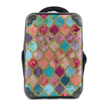 Glitter Moroccan Watercolor 15" Hard Shell Backpack