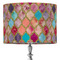 Glitter Moroccan Watercolor 16" Drum Lamp Shade - Fabric