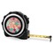 Glitter Moroccan Watercolor 16 Foot Black & Silver Tape Measures - Front