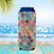Glitter Moroccan Watercolor 16oz Can Sleeve - LIFESTYLE