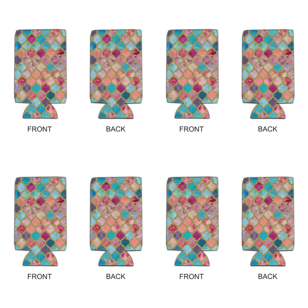 Glitter Moroccan Watercolor 16oz Can Sleeve - Set of 4 - APPROVAL