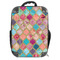Glitter Moroccan Watercolor 18" Hard Shell Backpacks - FRONT