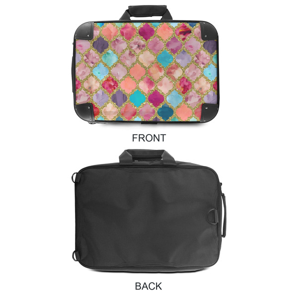 Glitter Moroccan Watercolor 18" Laptop Briefcase - APPROVAL