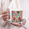 Glitter Moroccan Watercolor 20oz Coffee Mug - LIFESTYLE