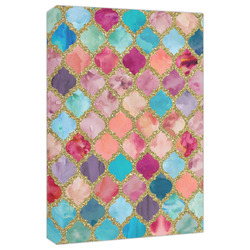 Glitter Moroccan Watercolor Canvas Print - 20x30
