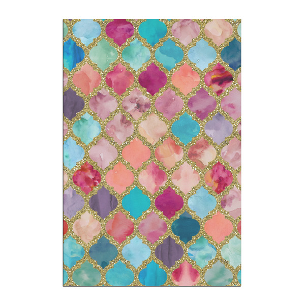 Custom Glitter Moroccan Watercolor Posters - Matte - 20x30