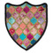 Glitter Moroccan Watercolor 3 Point Shield