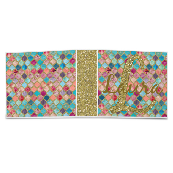 Glitter Moroccan Watercolor 3-Ring Binder Approval- 3in
