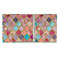 Glitter Moroccan Watercolor 3 Ring Binders - Full Wrap - 1" - OPEN INSIDE