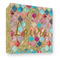 Glitter Moroccan Watercolor 3 Ring Binders - Full Wrap - 3" - FRONT
