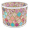 Glitter Moroccan Watercolor 8" Drum Lampshade - ANGLE Poly-Film