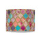 Glitter Moroccan Watercolor 8" Drum Lampshade - FRONT (Poly Film)