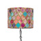Glitter Moroccan Watercolor 8" Drum Lampshade - ON STAND (Fabric)