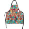 Glitter Moroccan Watercolor Apron With Pockets