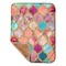 Glitter Moroccan Watercolor Sherpa Baby Blanket - 30" x 40"