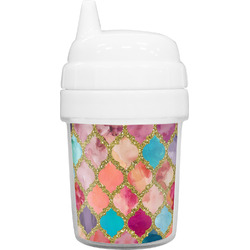 Glitter Moroccan Watercolor Baby Sippy Cup
