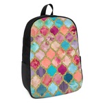 Glitter Moroccan Watercolor Kids Backpack