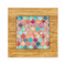 Glitter Moroccan Watercolor Bamboo Trivet with 6" Tile - FRONT