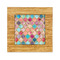 Glitter Moroccan Watercolor Bamboo Trivet with Ceramic Tile Insert