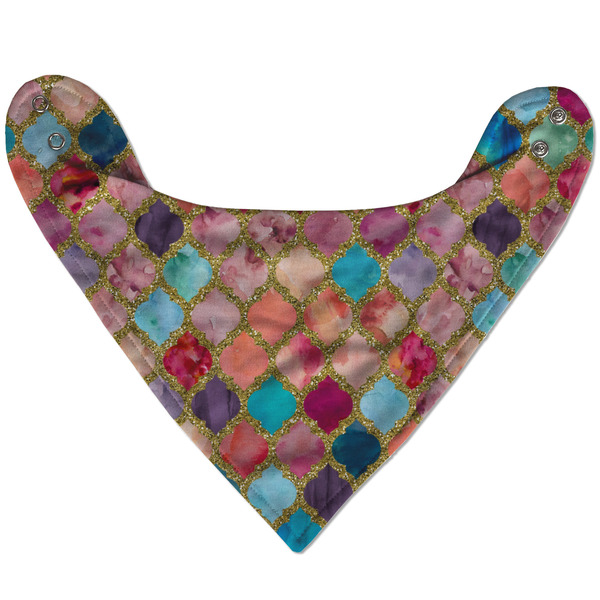 Glitter Moroccan Watercolor Bandana Flat Approval