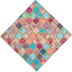 Glitter Moroccan Watercolor Dog Bandana Scarf