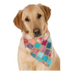 Glitter Moroccan Watercolor Dog Bandana Scarf