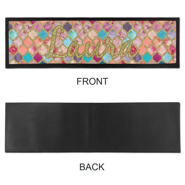 Glitter Moroccan Watercolor Bar Mat - Large - APPROVAL