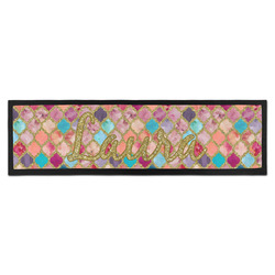 Glitter Moroccan Watercolor Bar Mat - Large