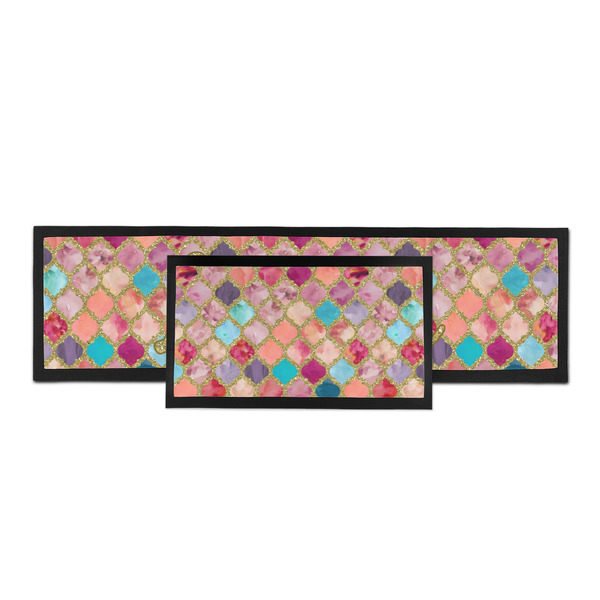 Glitter Moroccan Watercolor Bar Mat - Parent Main