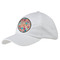 Glitter Moroccan Watercolor Baseball Cap - White