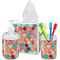 Glitter Moroccan Watercolor Acrylic Bathroom Accessories Set